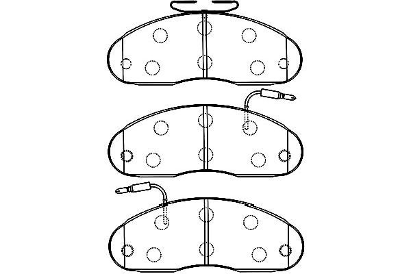 KAVO PARTS stabdžių trinkelių rinkinys, diskinis stabdys BP-6598